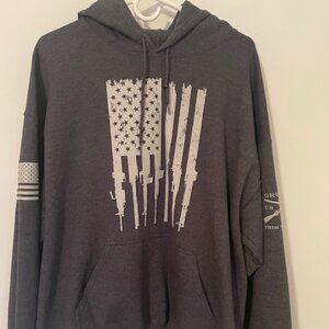 Grunt Style Rifle Flag Hoodie